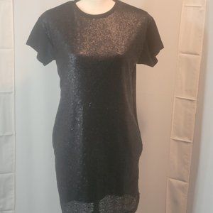 Black short sleeved black dress size S, Axis